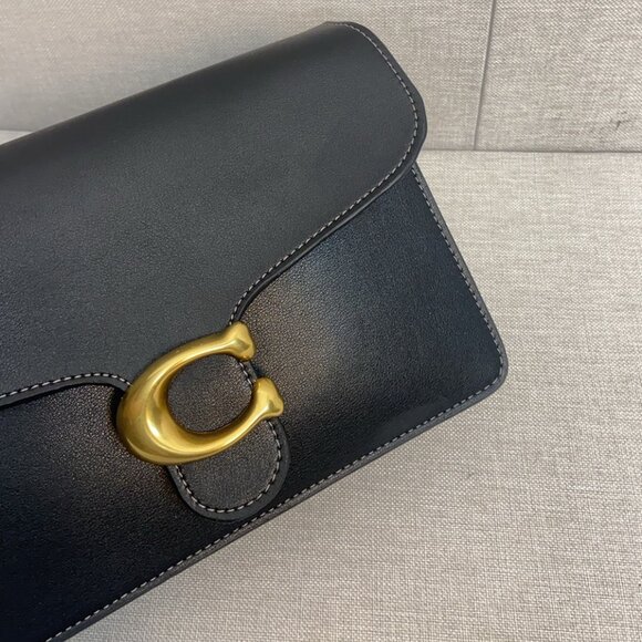 NEW Coach Chain Tabby Shoulder Bag 30 - Black with Gold Hardware - Picture 5 of 9